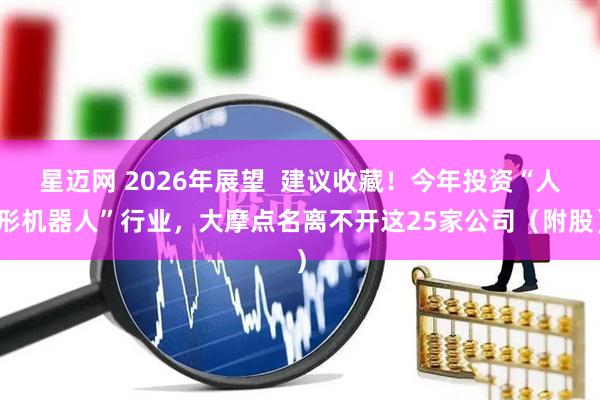 星迈网 2026年展望  建议收藏！今年投资“人形机器人”行业，大摩点名离不开这25家公司（附股）
